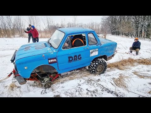Видео: МЕГА-ЗАЗ разорвали а он показывает #offroad на 3 КОЛЕСАХ, полкуруга хватило для БРОНЗЫ