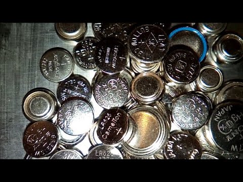 Видео: Серебро из батареек таблеток