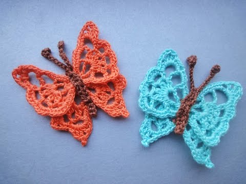 Видео: БАБОЧКА  BUTTERFLY Crochet