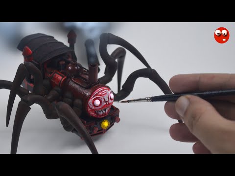 Видео: Как сделать  хищного Паука Паровоза  ЧУ-ЧУ-ЧАРЛЬЗ 🚂  из Лего и полимерной глины