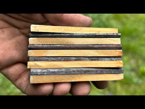 Видео: Изготовление дамасского ножа из старого шарикоподшипника.