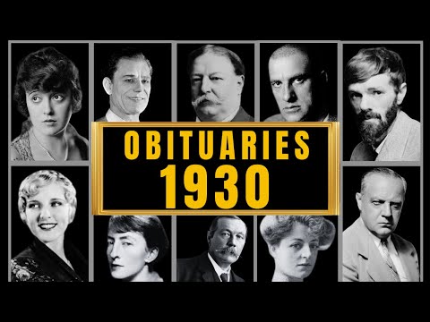 Видео: Знаменитости Голливуда, которых мы потеряли в 1930 году — Некролог 1930 года