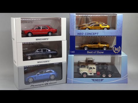 Видео: Масштабные модели автомобилей - большое пополнение в коллекции: Minichamps, NEO Scale Models 1:43