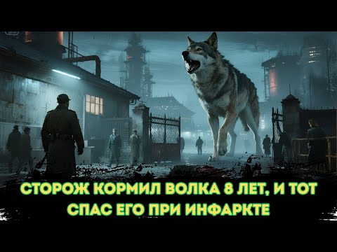 Видео: Сторож завода 8 лет подкармливал волка   То, что он сделал в день его инфаркта, СПАСЛО ему жизн