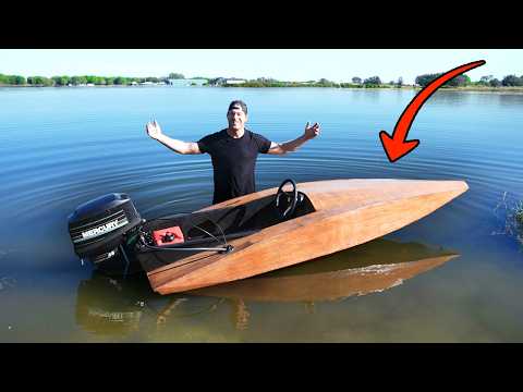 Видео: Наша новая деревянная скоростная лодка-гидроплан!