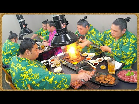 Видео: [СУМО] 🍖 Бесконечный пир Якинику💪 100 порций для силы сумо