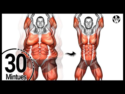 Видео: 30 минут! Сжигание жира стоя ➜ Удивительно быстро сжигает жир дома