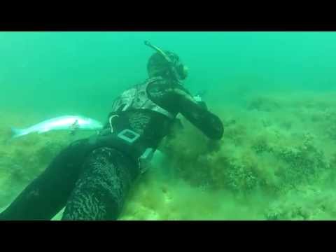 Видео: Подводная охота в Каспийском море, 9 мая 2014 год