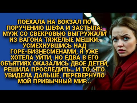 Видео: На вокзале заметила мужа с двумя детьми на руках, проследила... и узнала такое...