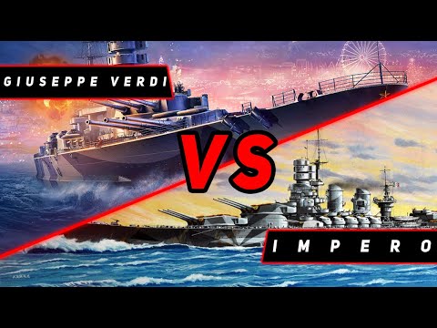 Видео: ЛИНКОР IMPERO VS GIUSEPPE VERDI! ЧТО ОКАЖЕТСЯ СИЛЬНЕЕ! VKPLAY TWITCH TROVO YOUTUBE МИР КОРАБЛЕЙ!