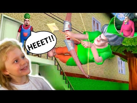 Видео: Прохождение нового уровня в Scary Teacher 3D! 😨 Мисс Ти стала Робин Гудом! Always on point Level.