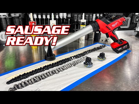 Видео: Как использовать упаковку сосисок с помощью беспроводного пистолета для герметика Milwaukee M18 [...