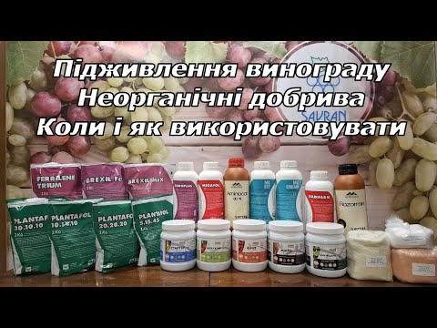 Видео: Підживлення винограду. Неорганічні добрива. Коли і як використовувати 2025