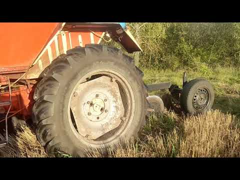 Видео: Оранка поля, стерні, плуг квернеланд, розмір 1-50, на два трактори, трактор Т-25, зубр 240! Офіційно
