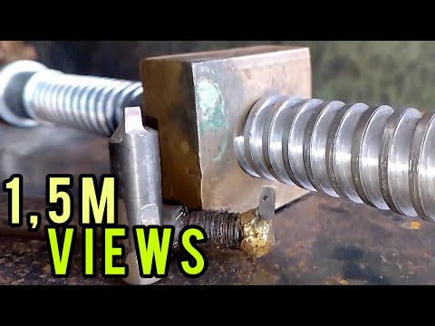 Видео: не стоит недооценивать остроту этого токарного ножа, сделайте длинную квадратную резьбу