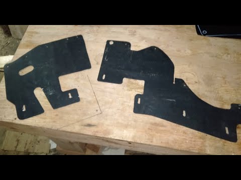 Видео: Брызговики моторного отсека Mitsubishi montero sport 1 K96W. Продли срок службы генератора.