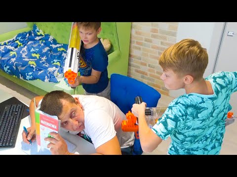 Видео: Сумасшедшая НЕРФ БИТВА . БРОС ШОУ