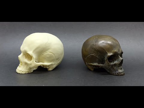 Видео: Череп из металла