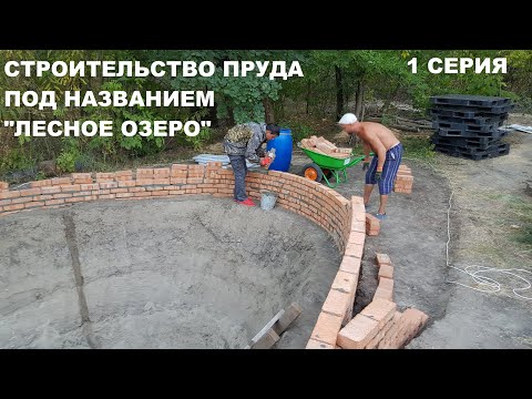 Видео: Строим пруд с биоплато Лесное озеро 1 серия