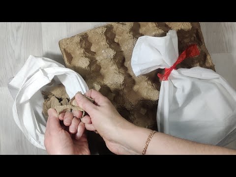 Видео: Сшила 3 мешка и попросила лотки от яиц в магазине! Сделаю красоту. Самый быстрый паперклей