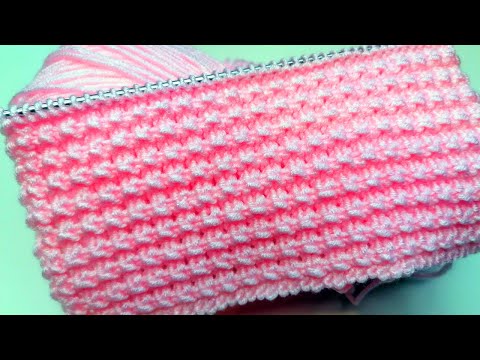 Видео: Двухсторонний узор спицами. Два красивых рельефных узора на одном полотне!