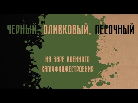 Видео: История камуфляжей: песчаный, олива и черный