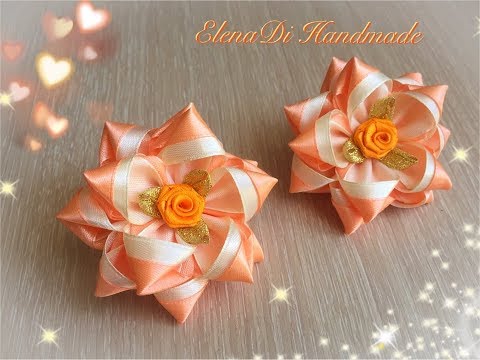 Видео: Бантики из ленты 2,5см. Канзаши. Мастер-класс