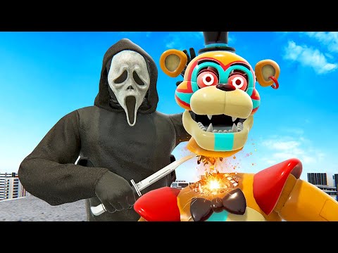 Видео: Нарезка аниматроников FNAF в стиле Ghostface — Bonelab VR Mods