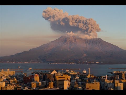 Видео: Япония 07. Кагошима, вулкан Сакураджима и спа-курорт Ибусуки