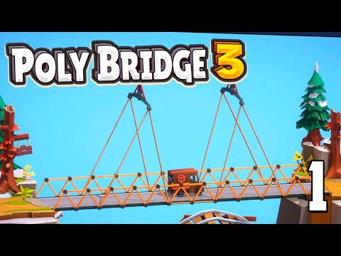 Видео: Ну что - погнали по новой!? 😃 | Poly Bridge 3 | Часть 1