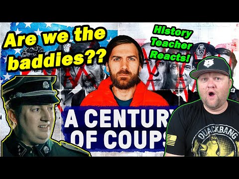 Видео: Карта переворотов, поддержанных Америкой | Джонни Харрис | Реакция учителя истории