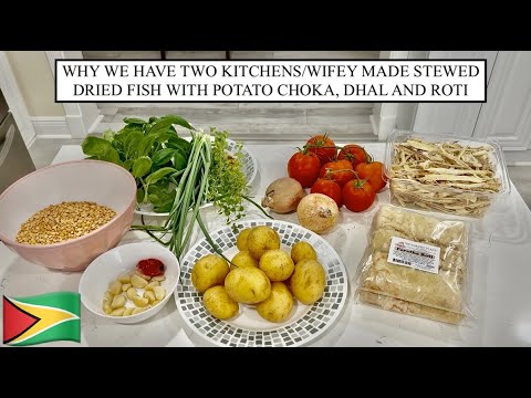 Видео: ПОЧЕМУ У НАС ДВЕ КУХНИ/ЖЕНА ПРИГОТОВИЛА ТУШЕНУЮ СУШЕНУЮ РЫБУ С КАРТОФЕЛЬНЫМ ЧОКОЙ, ДАЛОМ И РОТИ