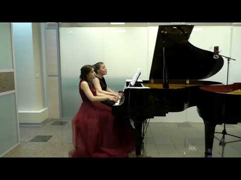 Видео: С. Рахманинов, Шесть пьес для фортепиано в 4 руки. Исполняют Ольга и Ксения Кемовы.