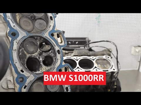 Видео: Разборка сильно поврежденного двигателя BMW S1000RR.