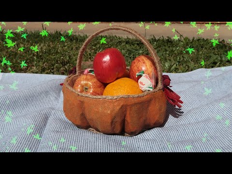 Видео: DIY Корзина-тыква * Осенние поделки * Pumpkin basket *DK Craft Time