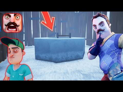 Видео: СБЕЖАЛ в СЕКРЕТНЫЙ ПОДВАЛ ПРИВЕТ СОСЕД НОВЫЙ ЗИМНИЙ ДОМ 3 АКТ! - Hello Neighbor