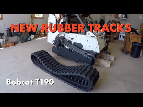 Видео: Новые гусеницы и профилактическое обслуживание ~Bobcat T190