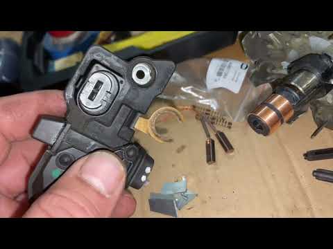 Видео: Ремонт генератор Bosch 140A, контактные кольца, щетки