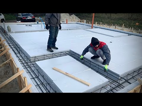 Видео: УШП. Влупили 20 кубов полистирола в фундамент и заармировали его. Дом с видом на миллион! 3Серия