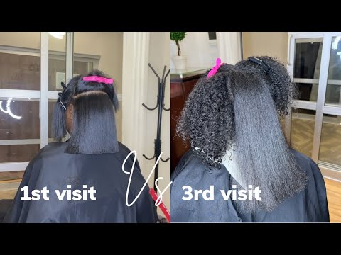 Видео: Она хотела РОСТ и ЗДОРОВЫЕ ВОЛОСЫ 🌱!!! Натуральные волосы Silk Press!