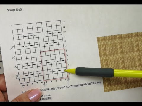 Видео: №9 Урок 9  Как читать схемы вязания. Что такое раппорт в вязании. Условные обозначения.