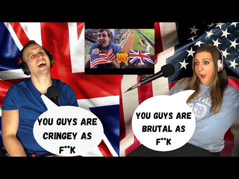 Видео: Британский муж объясняет американской жене | Футбольные кричалки «Американский против Английского...