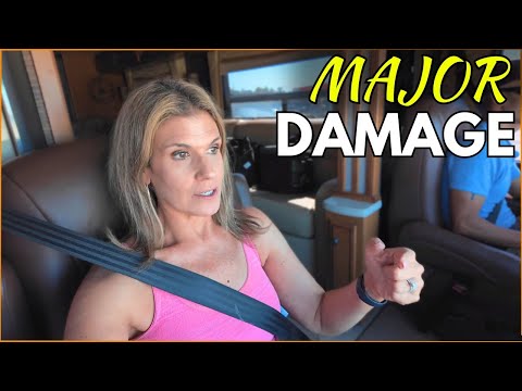 Видео: Кошмар для автодома. Это шоссе разбило наш фургон!