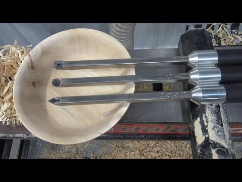 Видео: Выточите чашу с помощью набора Simple Woodturning Tools из 3 инструментов полного размера.