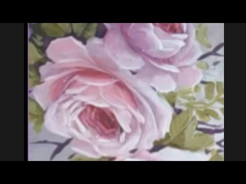 Видео: Голова головы на рисунке розы, обернутой в листья #цветы #искусство