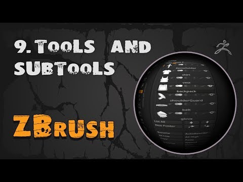 Видео: 9. ZBrush сабтулы (Subtool & Tools) | Уроки на русском