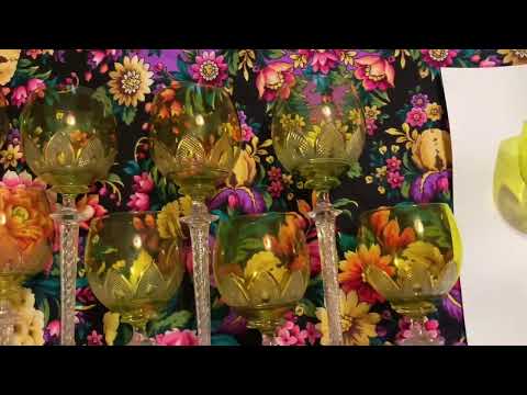 Видео: Бокалы со спиралями из Германии.