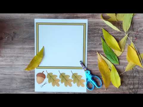 Видео: An Autumn Fairy Tale at Home/Kids' Leaf Craft/Детска апликация с листа