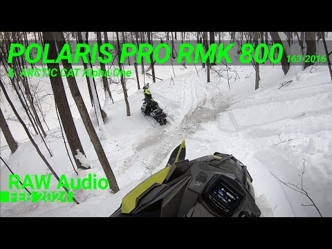 Видео: Залезли в большой овраг. Polaris pro rmk 800 Axis 163