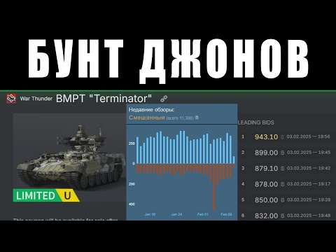 Видео: БУНТ ДЖОНОВ! Что Происходит на Reddit с War Thunder? #warthunder